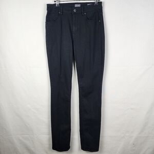 J Jill Denim High Rise Straight Leg Black Size 4 Tall Normcore Basic Minimalist